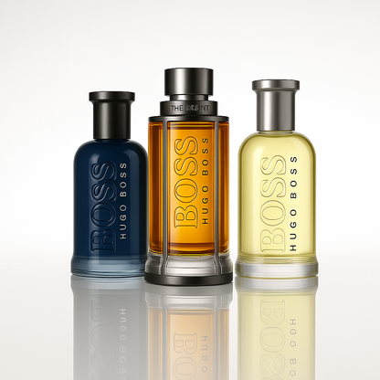 Combo aus 3 Herrenparfums – Boss Bottled Infinite, Boss The Scent und Boss Bottled