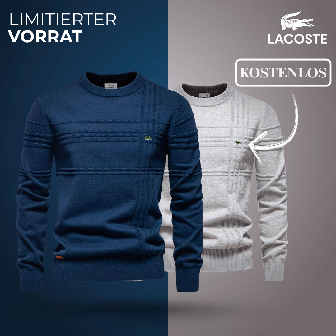 Texturierter Herrenpullover Lacoste 1+1 (LAGERABVERKAUF)