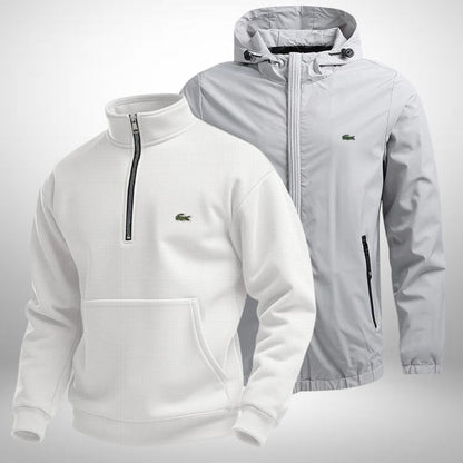 Set Lacoste – 1 Pullover & 1 Winterjacke für Komfort und Stil