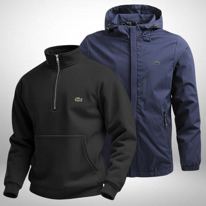 Set Lacoste – 1 Pullover & 1 Winterjacke für Komfort und Stil