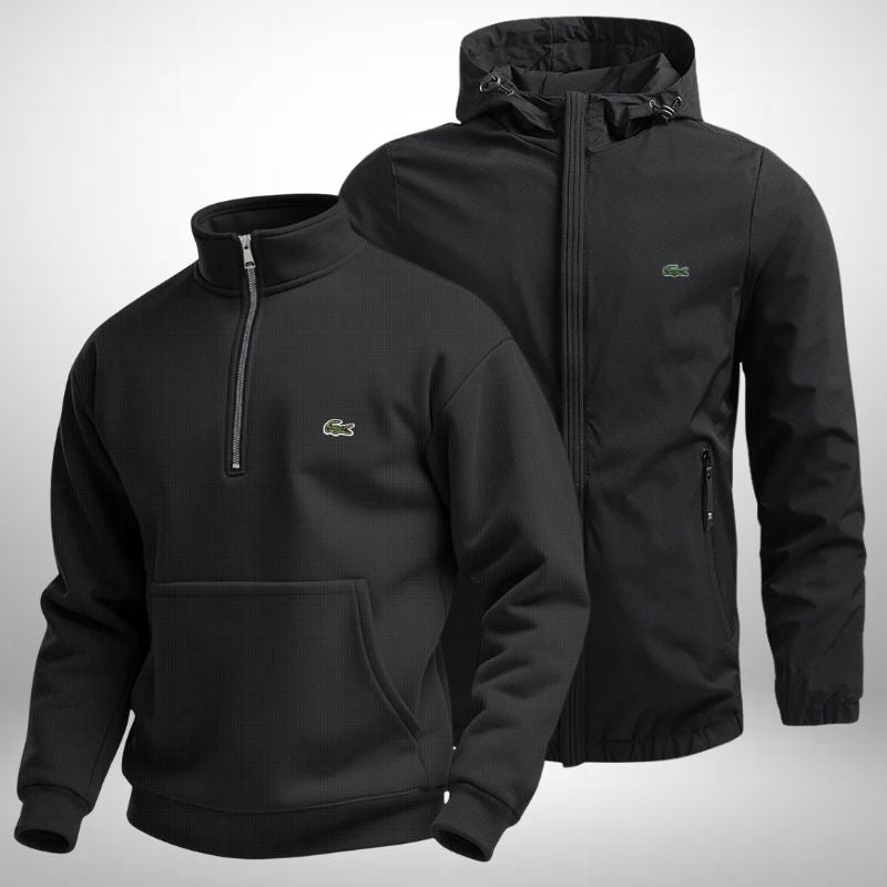 Set Lacoste – 1 Pullover & 1 Winterjacke für Komfort und Stil