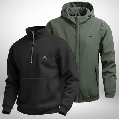 Set Lacoste – 1 Pullover & 1 Winterjacke für Komfort und Stil