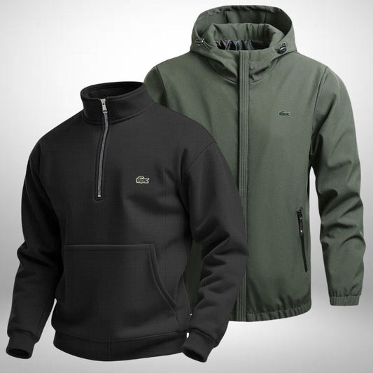 Set Lacoste – 1 Pullover & 1 Winterjacke für Komfort und Stil