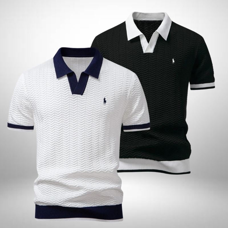Set 2 Ralph Lauren Poloshirts – Texturiert und Elegant