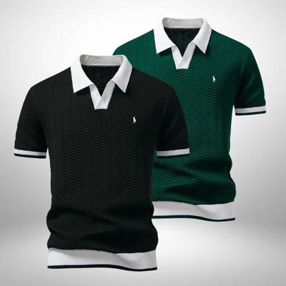 Set 2 Ralph Lauren Poloshirts – Texturiert und Elegant