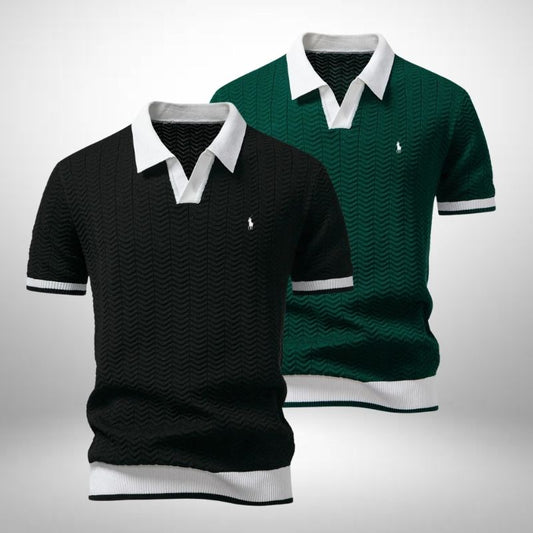 Set 2 Ralph Lauren Poloshirts – Texturiert und Elegant