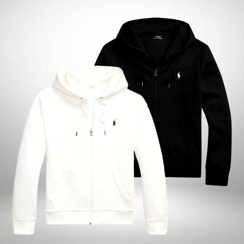 Set 2 Ralph Lauren Hoodies mit Reißverschluss und Kapuze