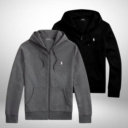 Set 2 Ralph Lauren Hoodies mit Reißverschluss und Kapuze
