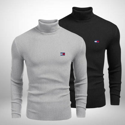 Tommy Hilfiger – Set 2 Rollkragenpullover aus hochwertigem Strick